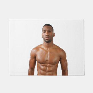Paillasson Un Type Chaud Musclé Stud Abs Sexy Shirless Man Hu