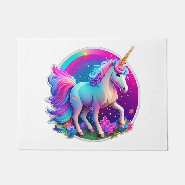 Paillasson Une belle licorne (Devant)