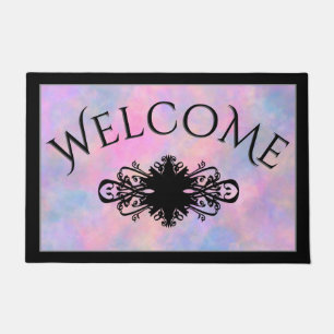 Paillasson Une combinaison géniale de couleurs pastel Welcome