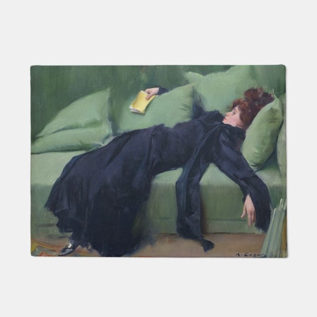 Paillasson Une fille décadente - Ramon Casas (Devant)