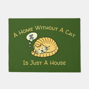 Paillasson Une maison sans chat est juste une bande dessinée