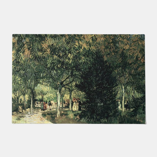 Paillasson Une voie dans le jardin public à Aries Floor Mat (Devant)