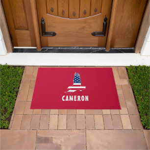 Paillasson USA Drapeau American Eagle Amérique 4 juillet Nom