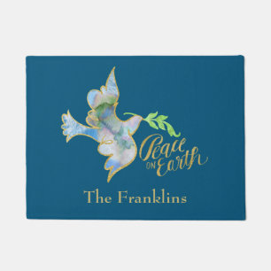 Paillasson Vacances Aquarelle Dove Gold Peace sur Terre