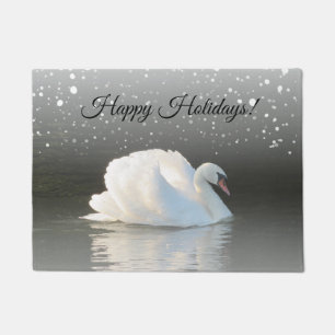Paillasson Vacances Happy Swan d'hiver