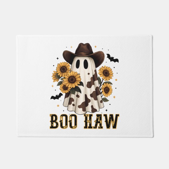 Paillasson Vache de l'Ouest Éffrayant fantôme Bow Haw (Devant)