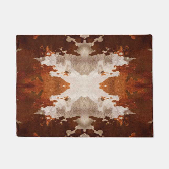 Paillasson Vache Kaleidoscope Cachée Motif (Devant)