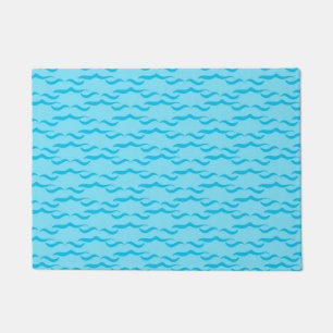 Paillasson Vagues d'eau de mer bleu pastel Océan paisible