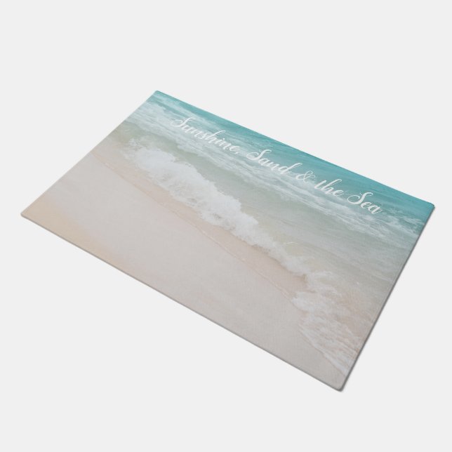 Paillasson Vagues d'océan de plage (Incliné)
