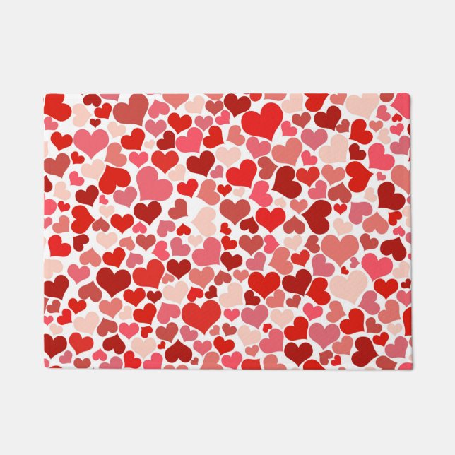 Paillasson Valentine's Day Hearts Pattern (Devant)