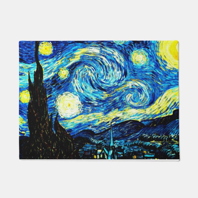 Paillasson Van Gogh - La nuit étoilée (Devant)