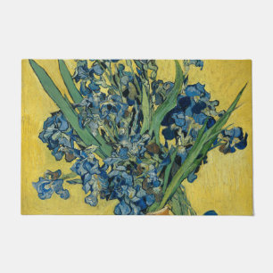 Paillasson Vase avec Irises par Van Gogh