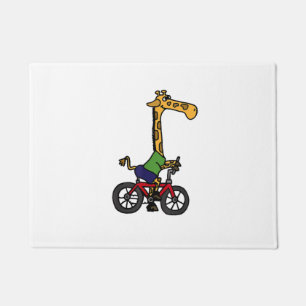 Paillasson Vélo cool Giraffe équitation