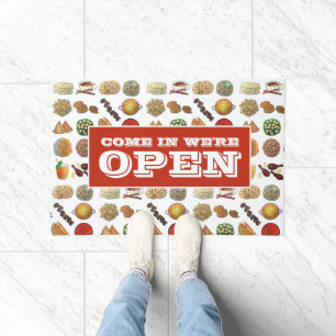 Paillasson Venez nous sommes Open Indian Restaurant Café Rest