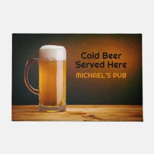 Paillasson Verre de bière sur mesure / Pub