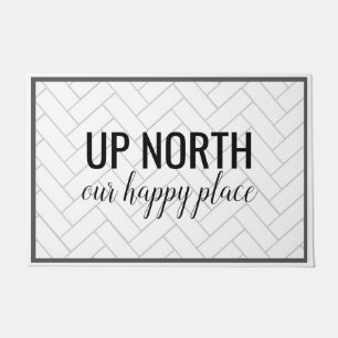 Paillasson Vers le Nord Notre Happy Place Chevron Carrelage