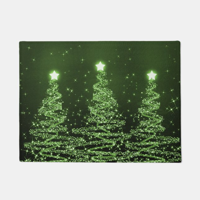 Paillasson Vert Élégant sapin de Noël (Devant)