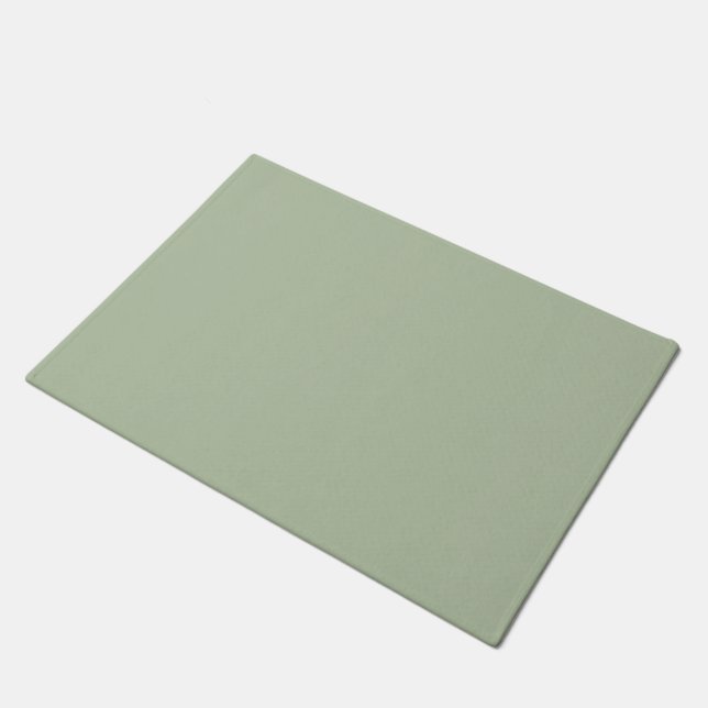 Paillasson Vert sauge clair uni (Incliné)