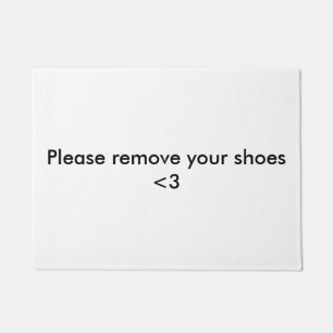 Paillasson veuillez retirer votre porte de chaussures