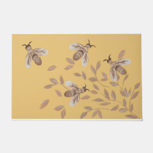 Paillasson Vibes Vintages d'abeilles Rug, Bee Owner Cadeau