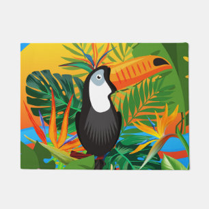 Paillasson Vibrant Toucan Tropical Rainforest Doormat