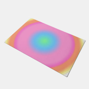 Paillasson Vibrations positives - Dégradé radial coloré