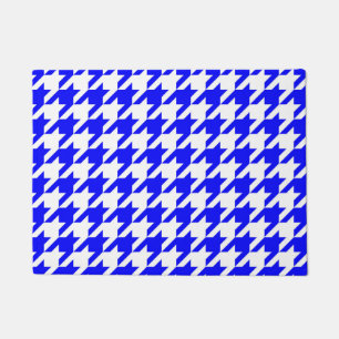 Paillasson Vichy Bleu Blanc à Carreaux Pied-de-Poule