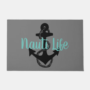 Paillasson VIE NAUTI nautique mignonne avec ancre Mat de pl