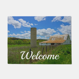 Paillasson Vielle grange Ozarks et mat de bienvenue Silo