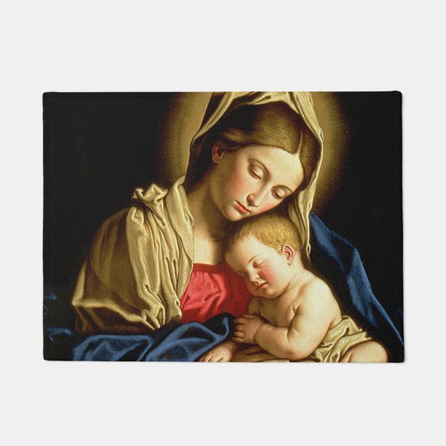Paillasson Vierge et Enfant Jésus - Sassoferrato (Devant)