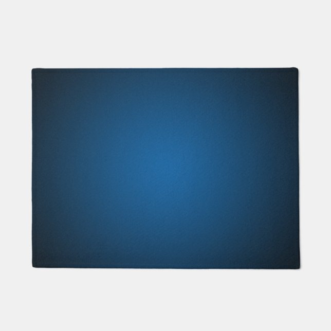 Paillasson Vignette Grainée Bleu-Noir Foncé (Devant)