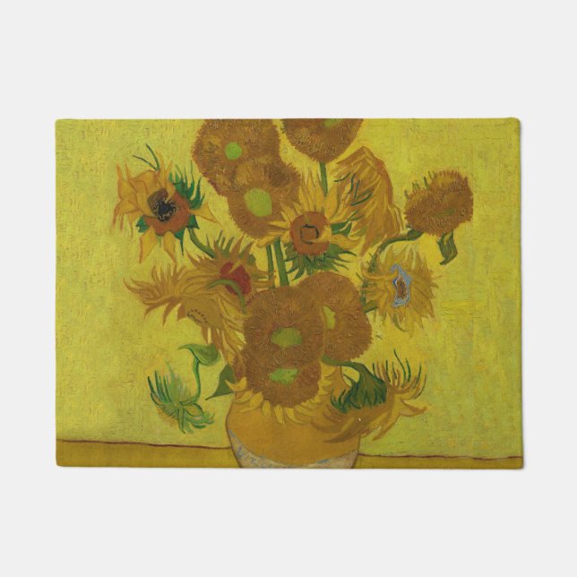Paillasson Vincent Van Gogh 15 Peinture de tournesols (Devant)