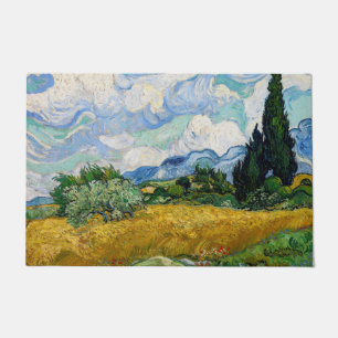 Paillasson Vincent Van Gogh - Champ de blé avec cyprès