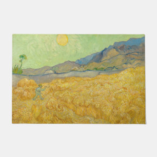 Paillasson Vincent van Gogh - Champ de blé avec un moissonneu