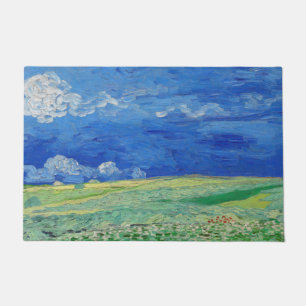 Paillasson Vincent van Gogh - Champs de blé sous des nuages o
