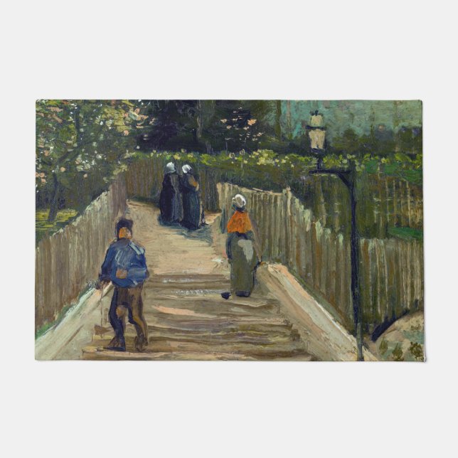 Paillasson Vincent van Gogh - Chemin en pente à Montmartre (Devant)