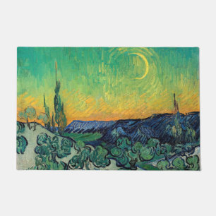 Paillasson Vincent van Gogh - Paysage Lune avec couple