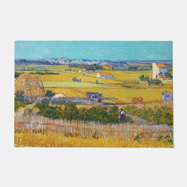 Paillasson Vincent van Gogh - Récolte à La Crau (Devant)