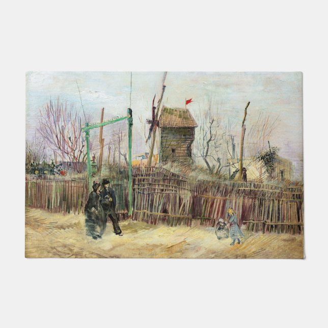Paillasson Vincent van Gogh - Scène de rue à Montmartre (Devant)