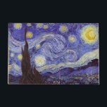 Paillasson Vincent Van Gogh Starry Nuit Vintage Art<br><div class="desc">Vincent van Gogh Starry Night Art Peinture Starry Night est un tableau de l'artiste post-impressionniste néerlandais Vincent van Gogh. Le ciel bleu de la nuit est rempli de nuages tourbillonnants, d'étoiles et d'une lune brillante croissant. La Nuit étoilée est la seule nocturne de la série de vues depuis la fenêtre...</div>