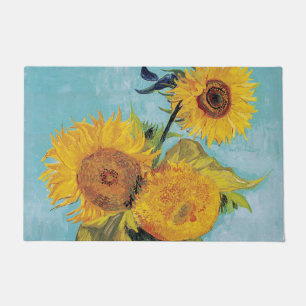 Paillasson Vincent Van Gogh - Trois tournesols dans un vase