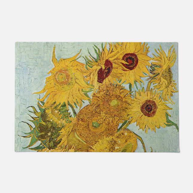 Paillasson Vincent Van Gogh - Vase avec douze tournesols (Devant)