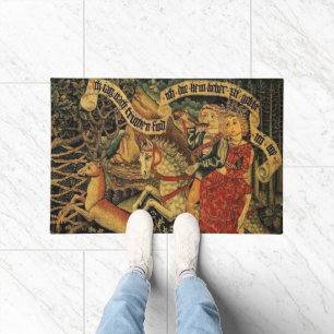 Paillasson Vintage Allemagne Moyen-Age Renaissance Love Chass