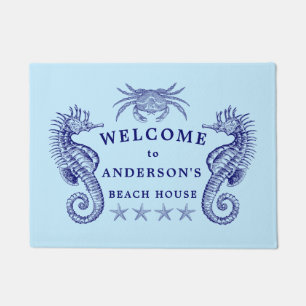 Paillasson Vintage Beach House Welcome Modèle Doormat