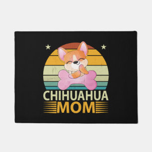 Paillasson Vintage Chihuahua Maman Amoureux de les chiens Fêt