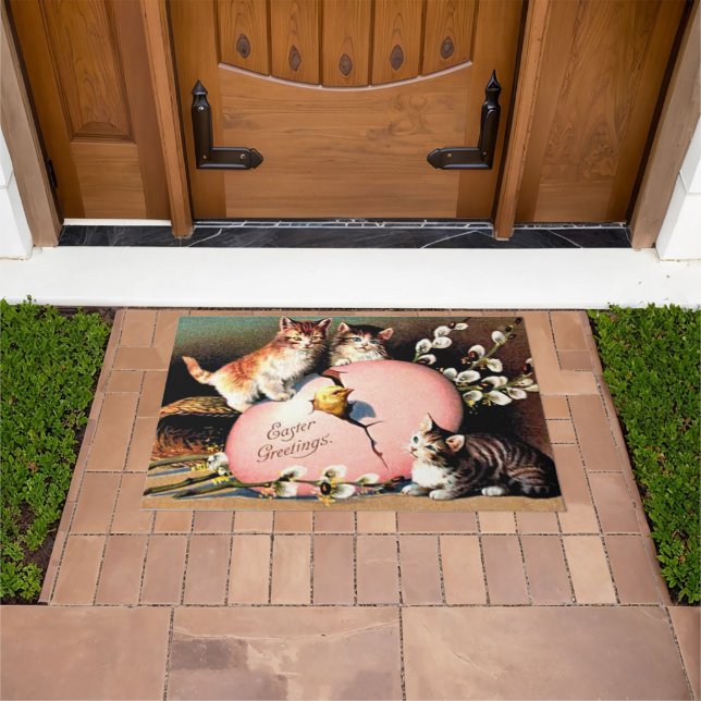 Paillasson Vintage Easter Greetings (De plein air)