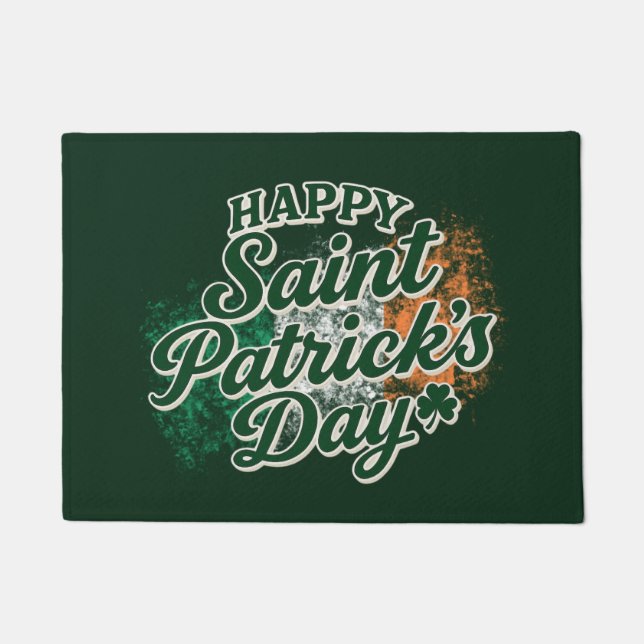 Paillasson Vintage Happy Saint Patrick's day  (Devant)