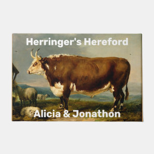 Paillasson Vintage Hereford Bull