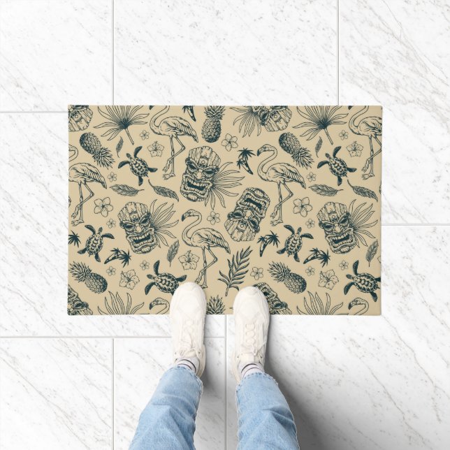 Paillasson Vintage Motif tropical (Intérieur)