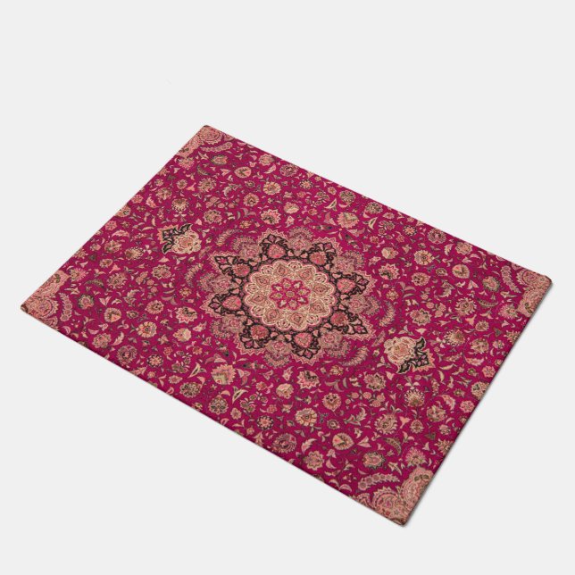 Paillasson Vintage Persian Floral Rug Pattern (Incliné)
